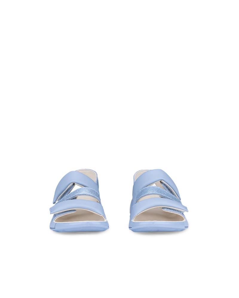BLUE ECCO COZMO K 4 STRAP SANDAL