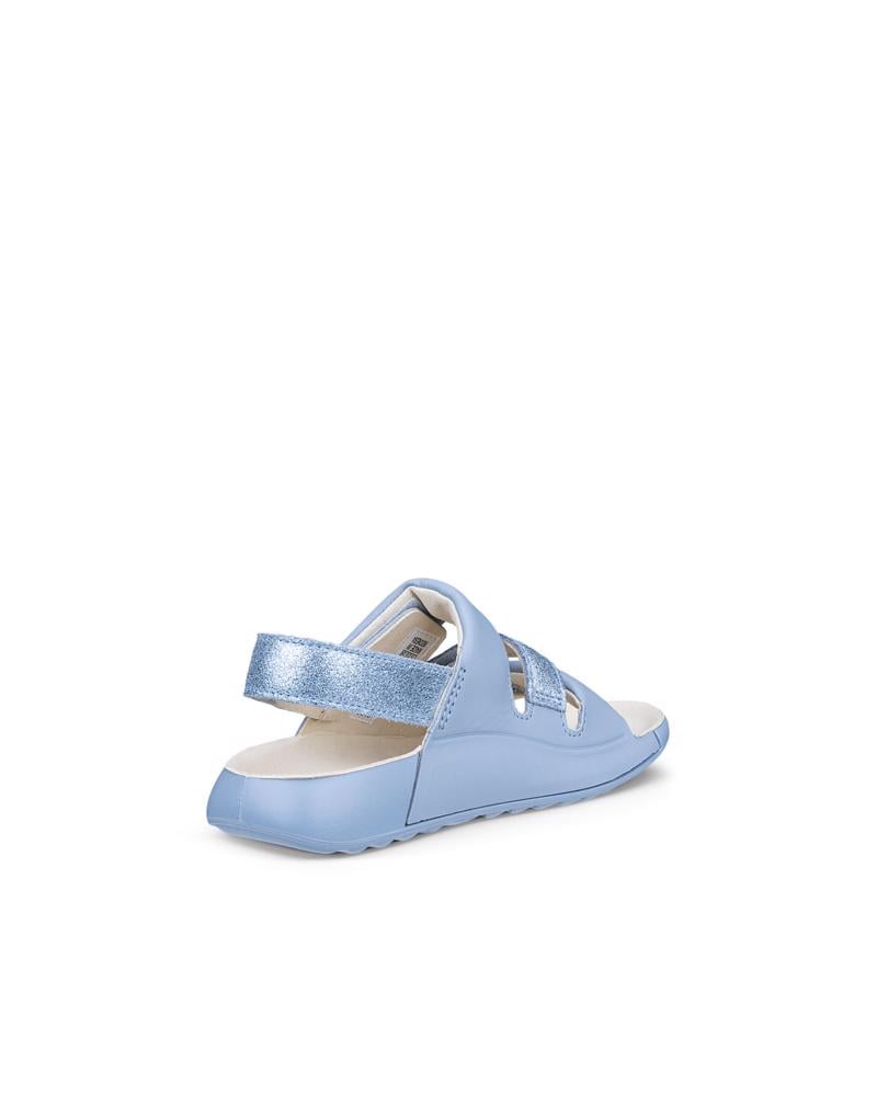 BLUE ECCO COZMO K 4 STRAP SANDAL