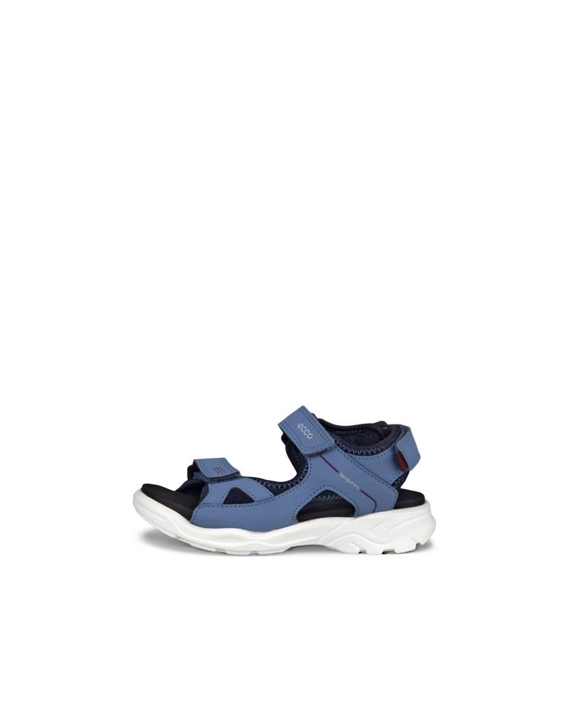 BLUE ECCO BIOM RAFT FLAT SANDAL
