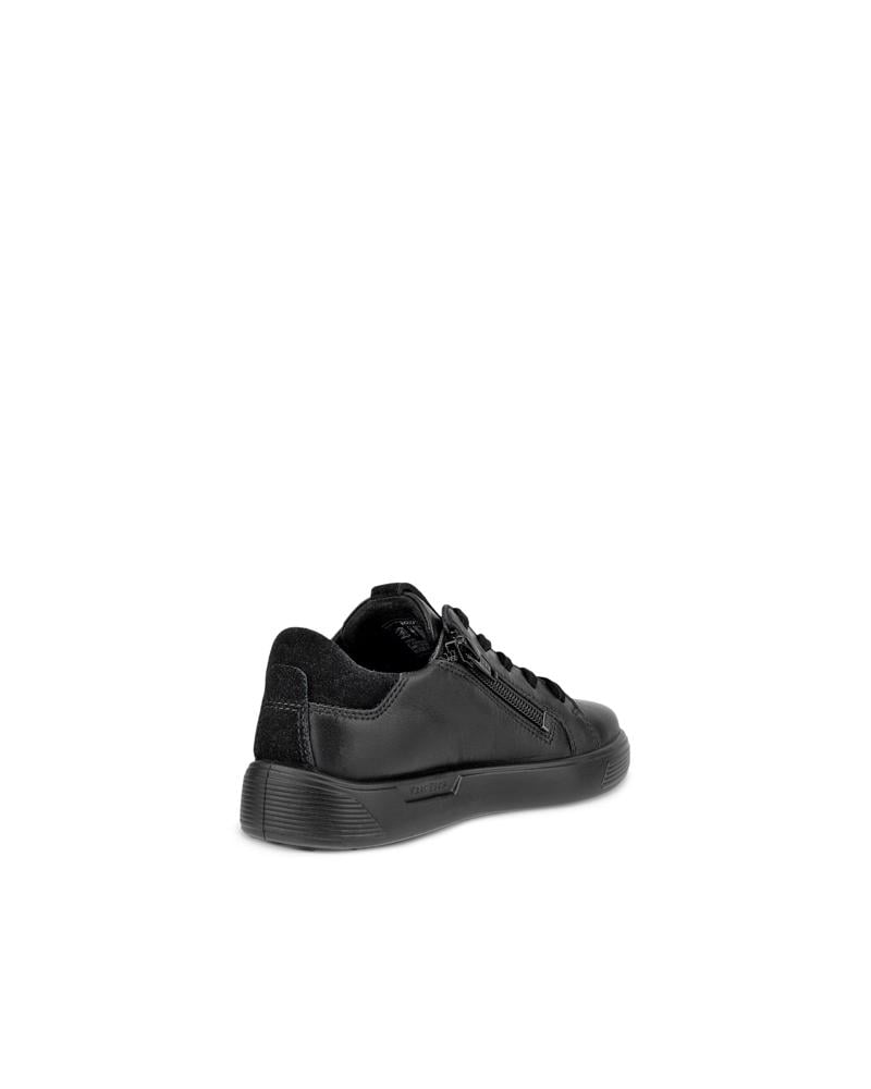 BLACK ECCO STREET 1 SNEAKER