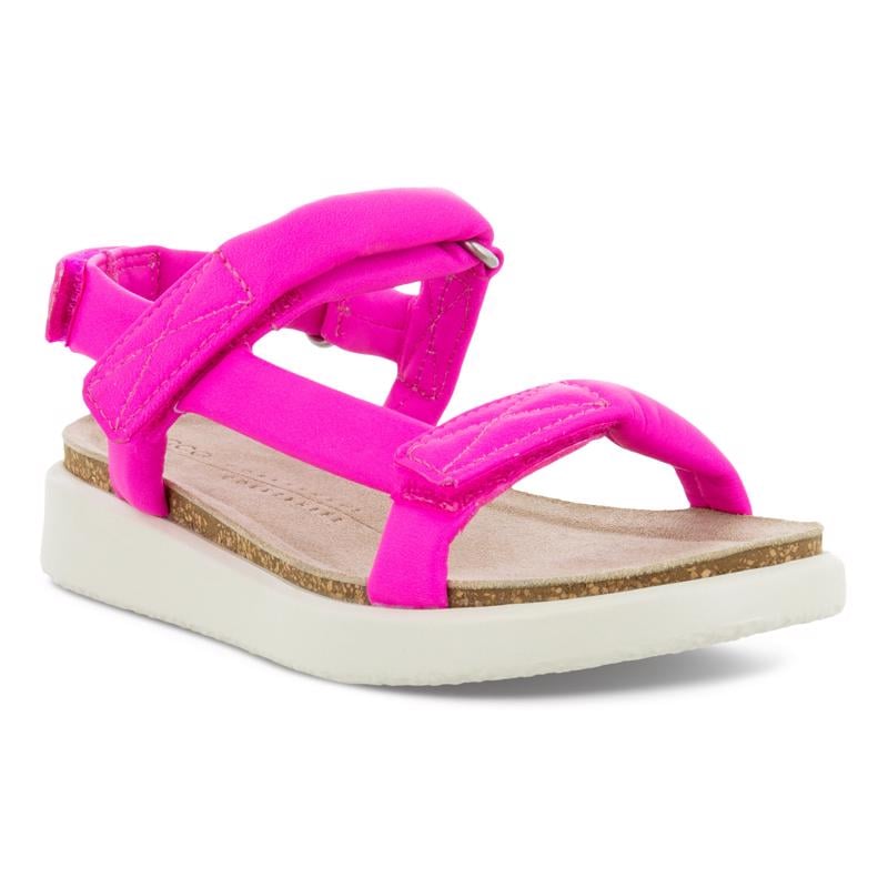 Pink ECCO FLOWT K FLAT SANDAL