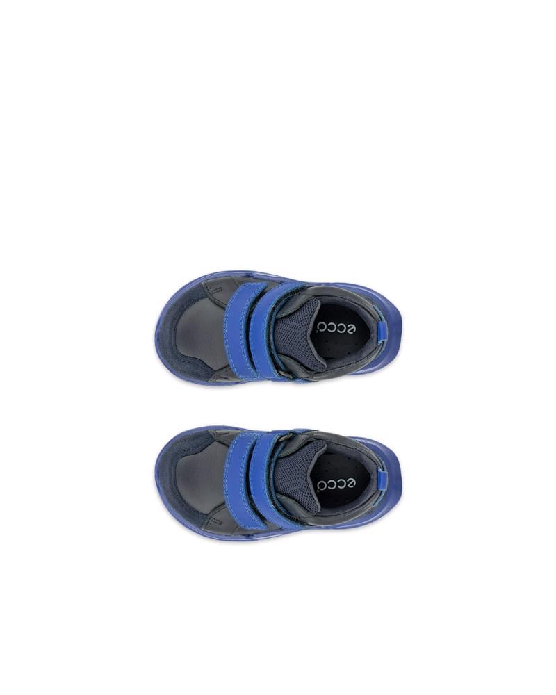 BLUE ECCO BIOM 2.2 INF. VELCRO SHOE