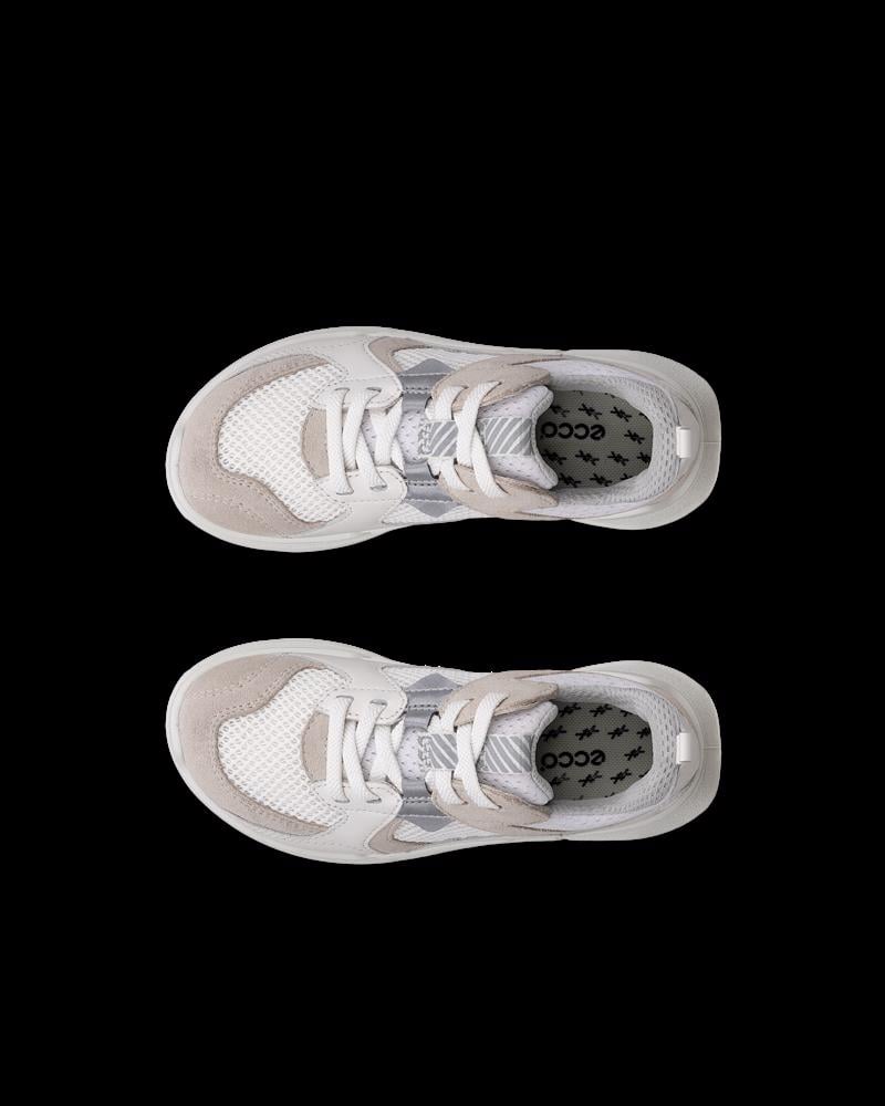 White ECCO BIOM 2.2 K LEA TEX