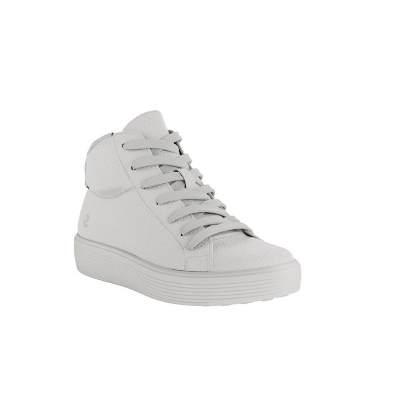 White ECCO SOFT 60 K HIGH-TOP