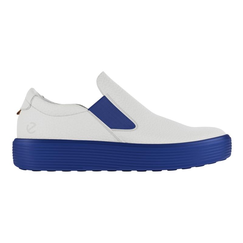 White ECCO SOFT 60 K SLIP ON V2