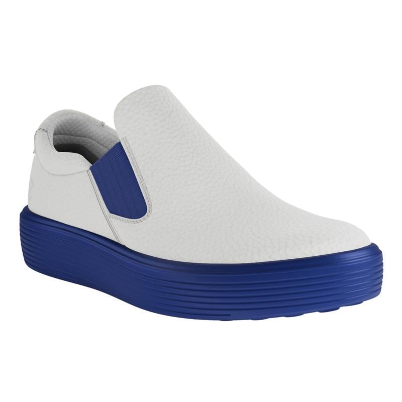 White ECCO SOFT 60 K SLIP ON V2