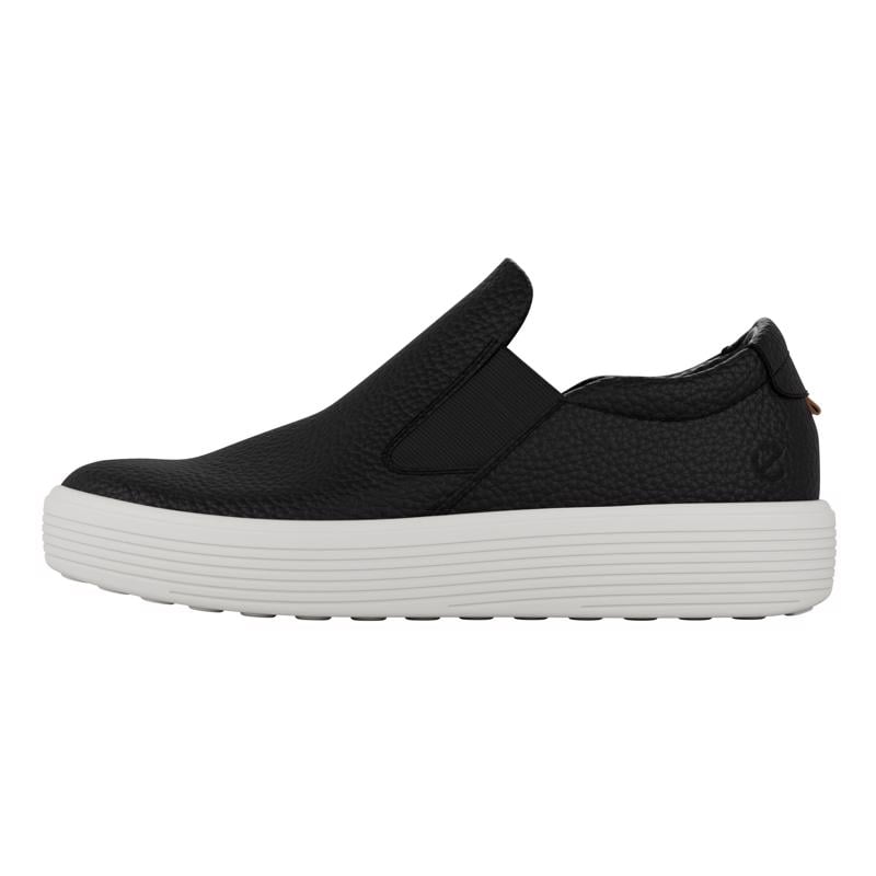 BLACK ECCO SOFT 60 K SLIP ON