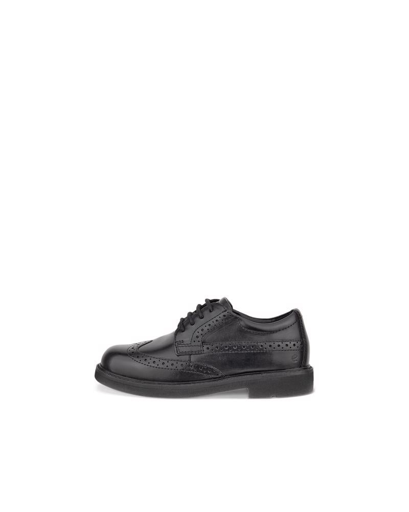 BLACK ECCO METROPOLE LONDON WINGTIP