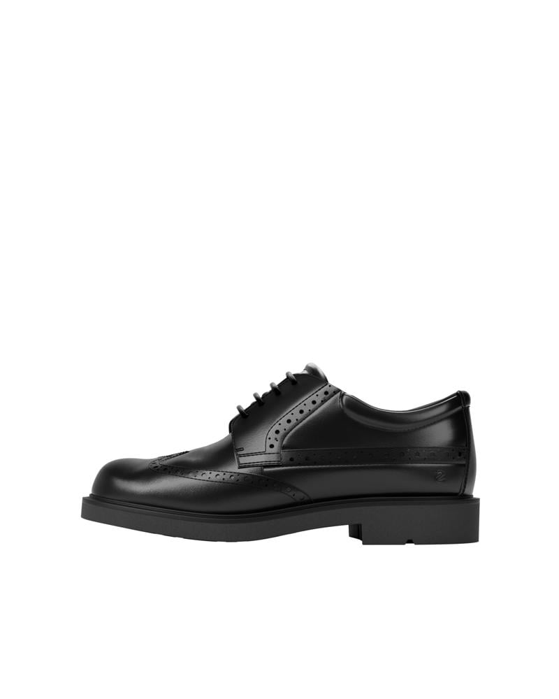 BLACK ECCO METROPOLE LONDON WINGTIP