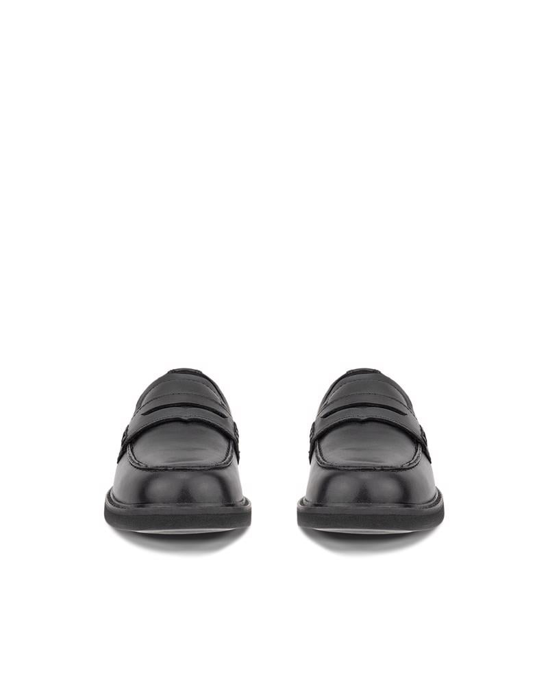 BLACK ECCO METROPOLE K PENNY LOAFER