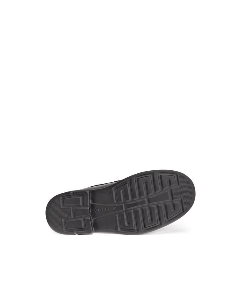 BLACK ECCO METROPOLE K PENNY LOAFER
