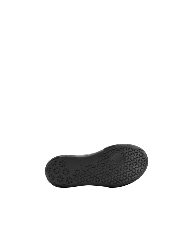 BLACK ECCO STREET COURT K SLIP-ON