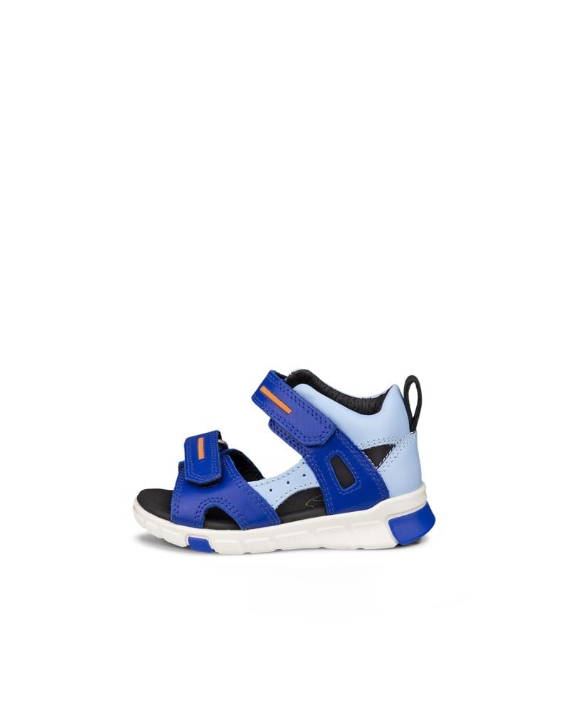 BLUE ECCO MINI STRIDE SANDAL 2S NUB