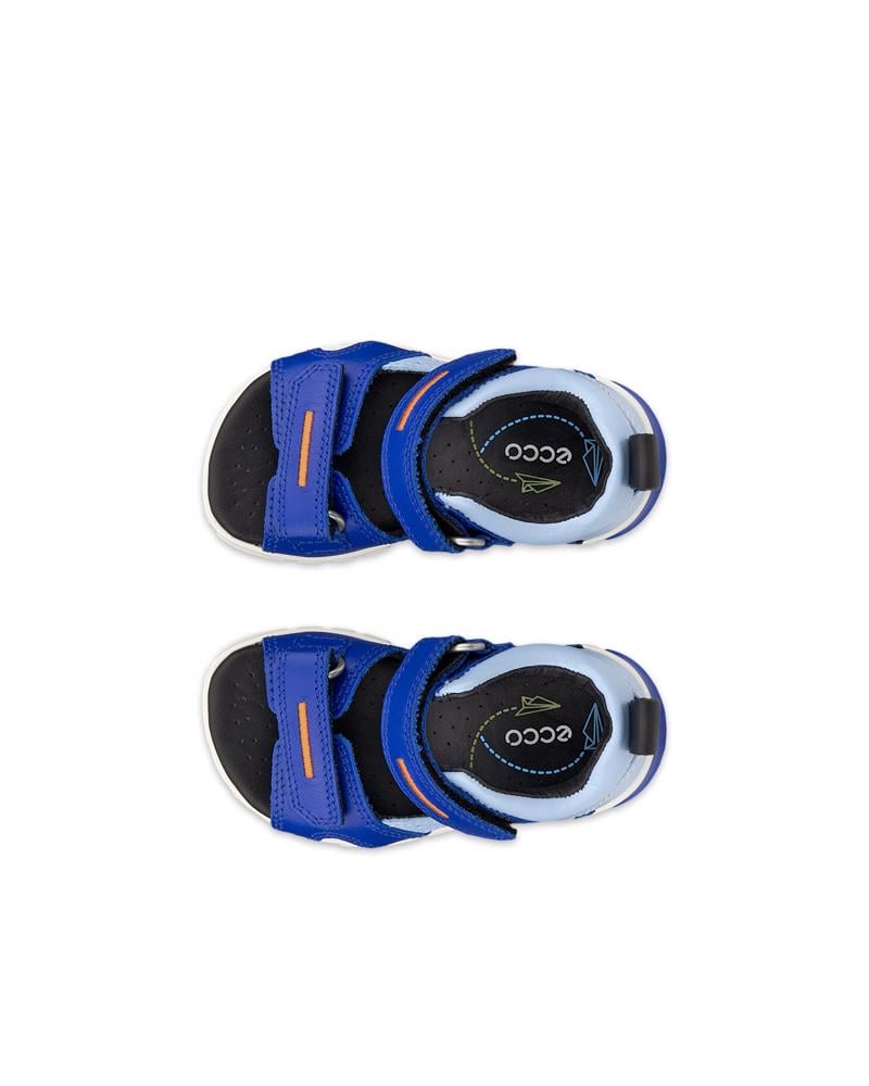 BLUE ECCO MINI STRIDE SANDAL 2S NUB