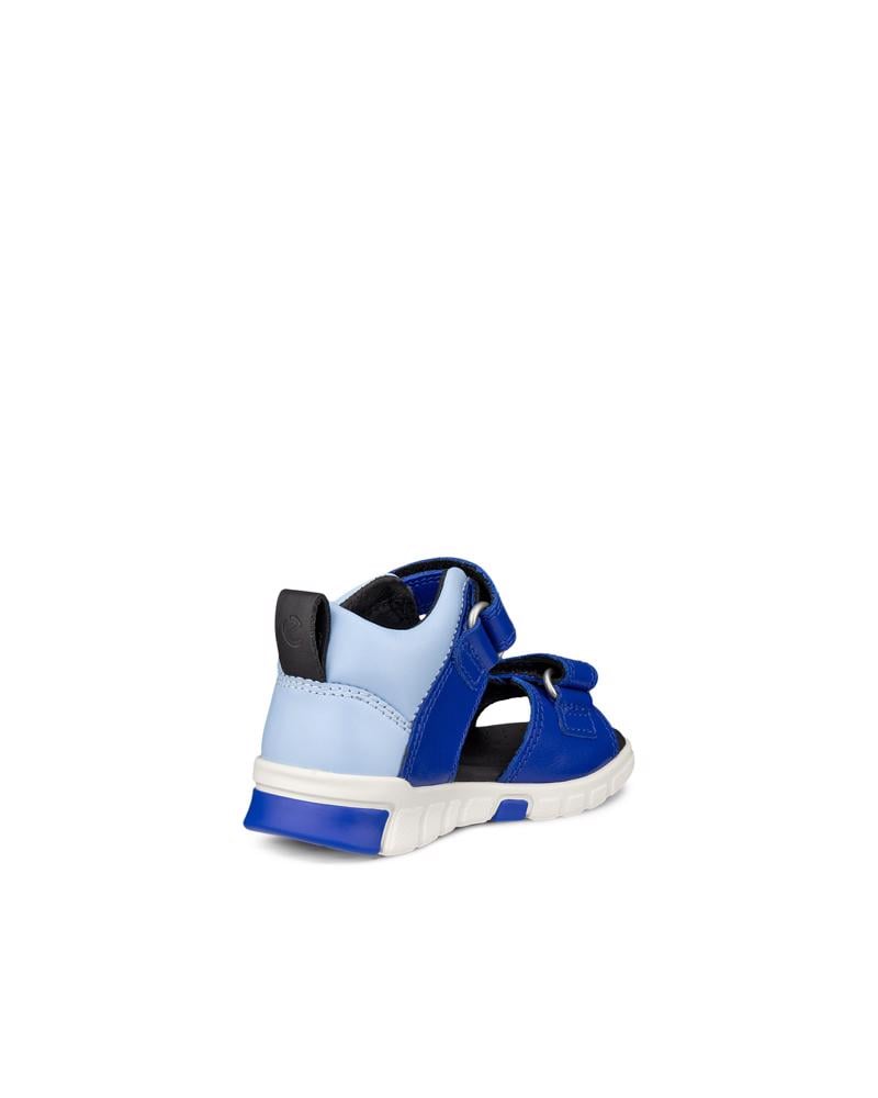 BLUE ECCO MINI STRIDE SANDAL 2S NUB
