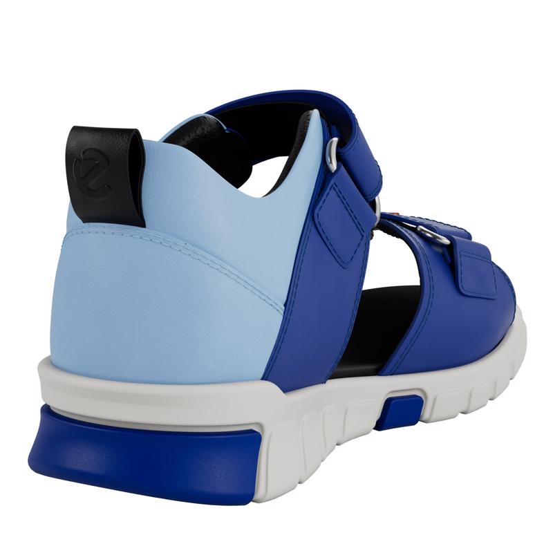 BLUE ECCO MINI STRIDE SANDAL 2S NUB