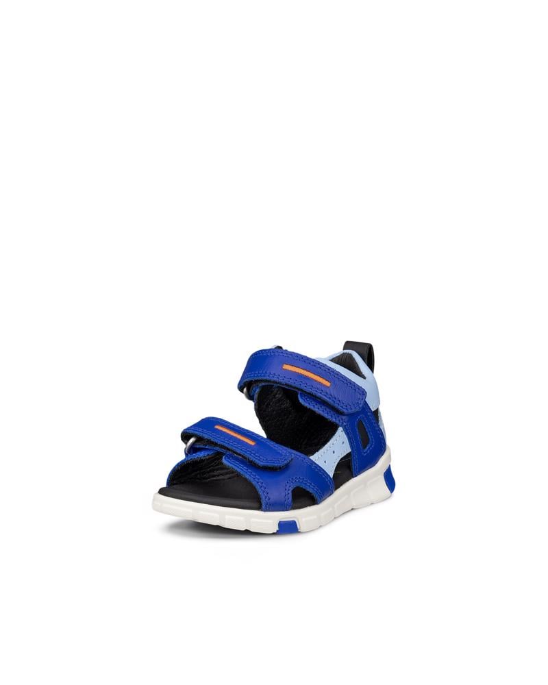 BLUE ECCO MINI STRIDE SANDAL 2S NUB