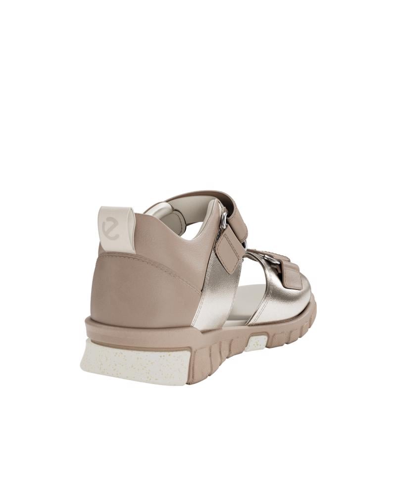 Beige ECCO MINI STRIDE SANDAL 2S NUB