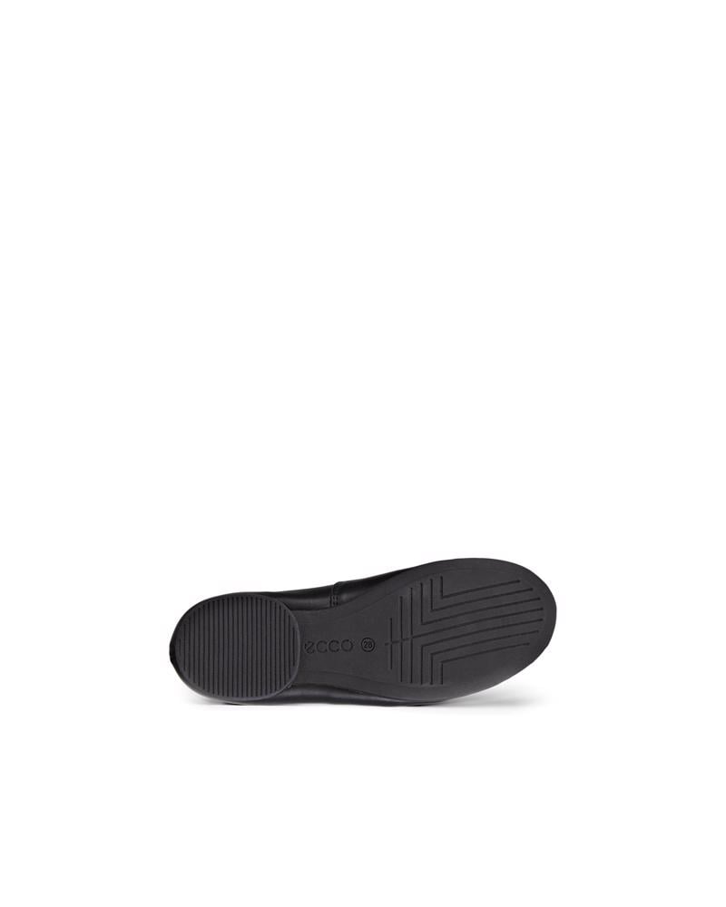 BLACK ECCO Anine K Ballerina Jr LEA