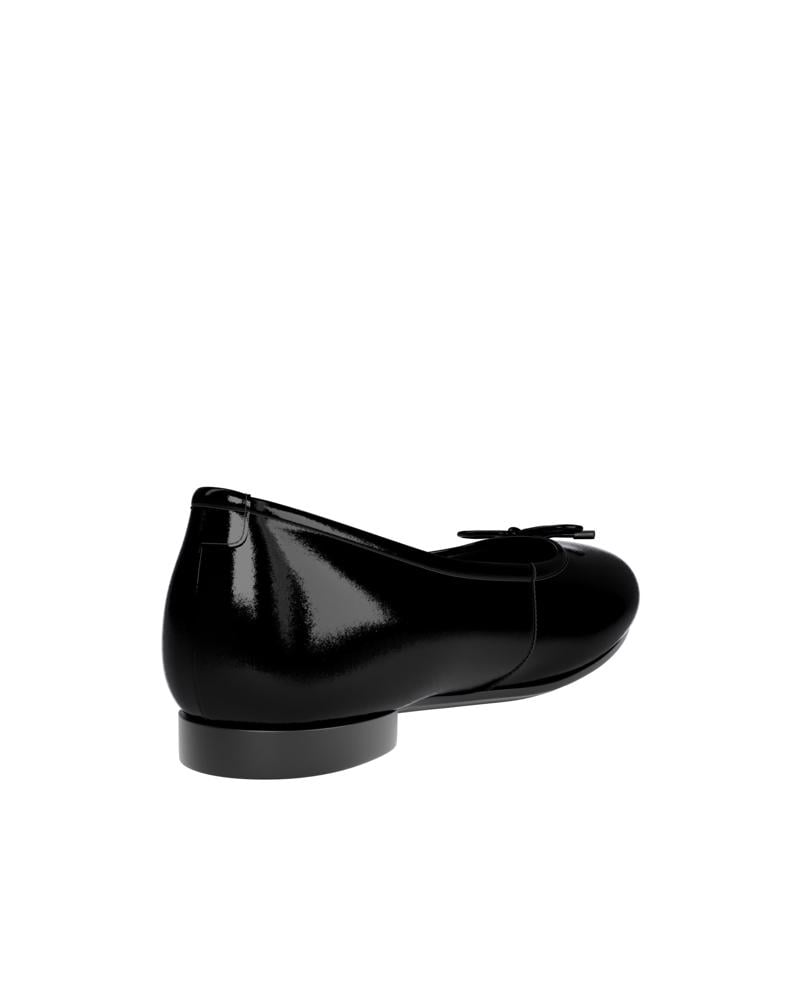 BLACK ECCO ANINE K BALLERINA BOW