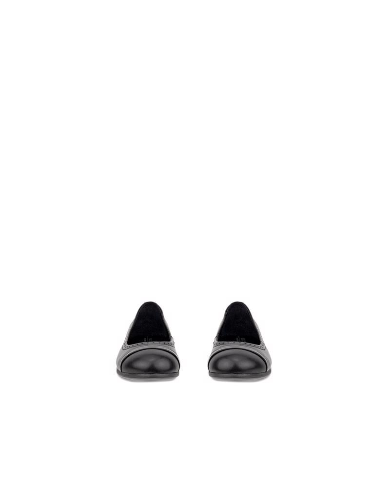 BLACK ECCO ANINE BALLERINA