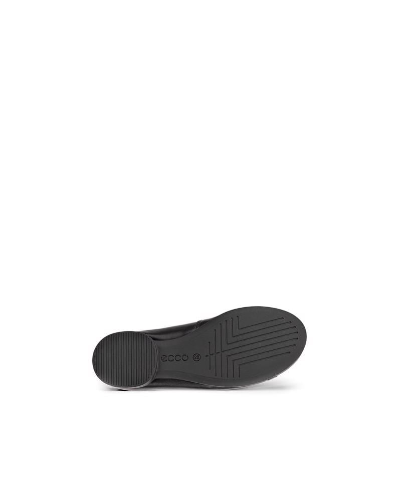 BLACK ECCO ANINE BALLERINA