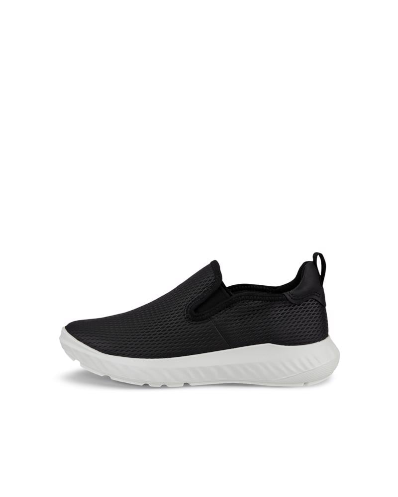 BLACK ECCO ATH-1F W SLIP-ON