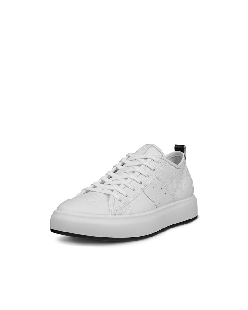 White ECCO STREET ACE W SNEAKER LEA