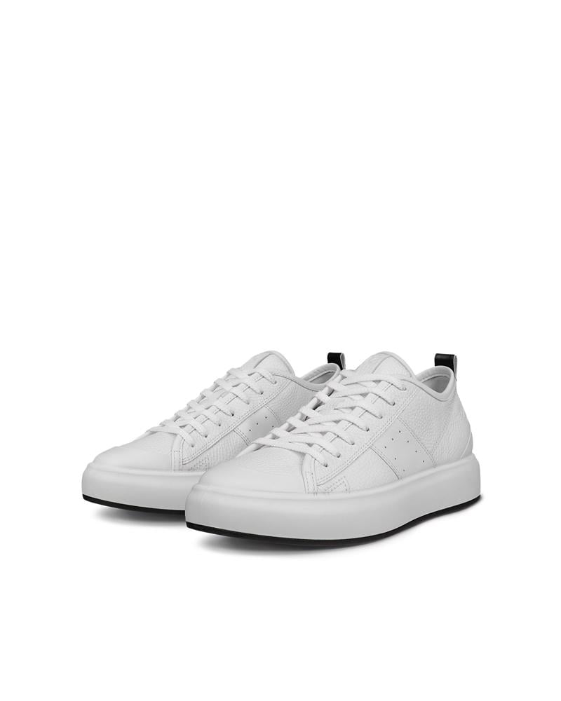 White ECCO STREET ACE W SNEAKER LEA