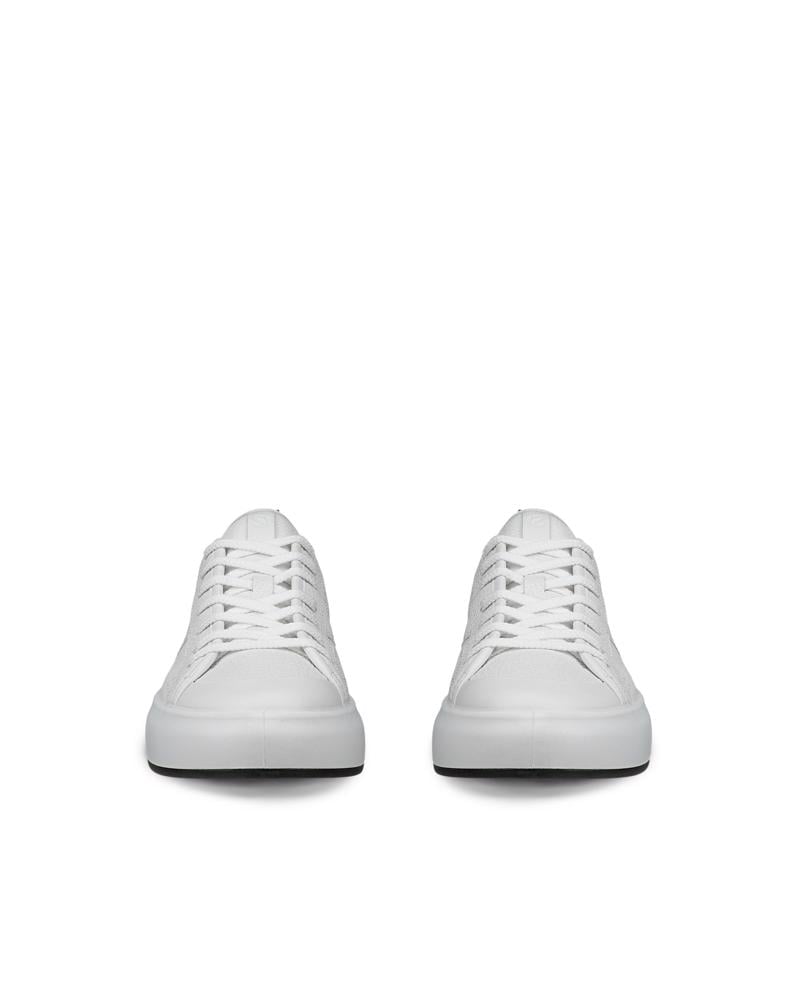 White ECCO STREET ACE W SNEAKER LEA