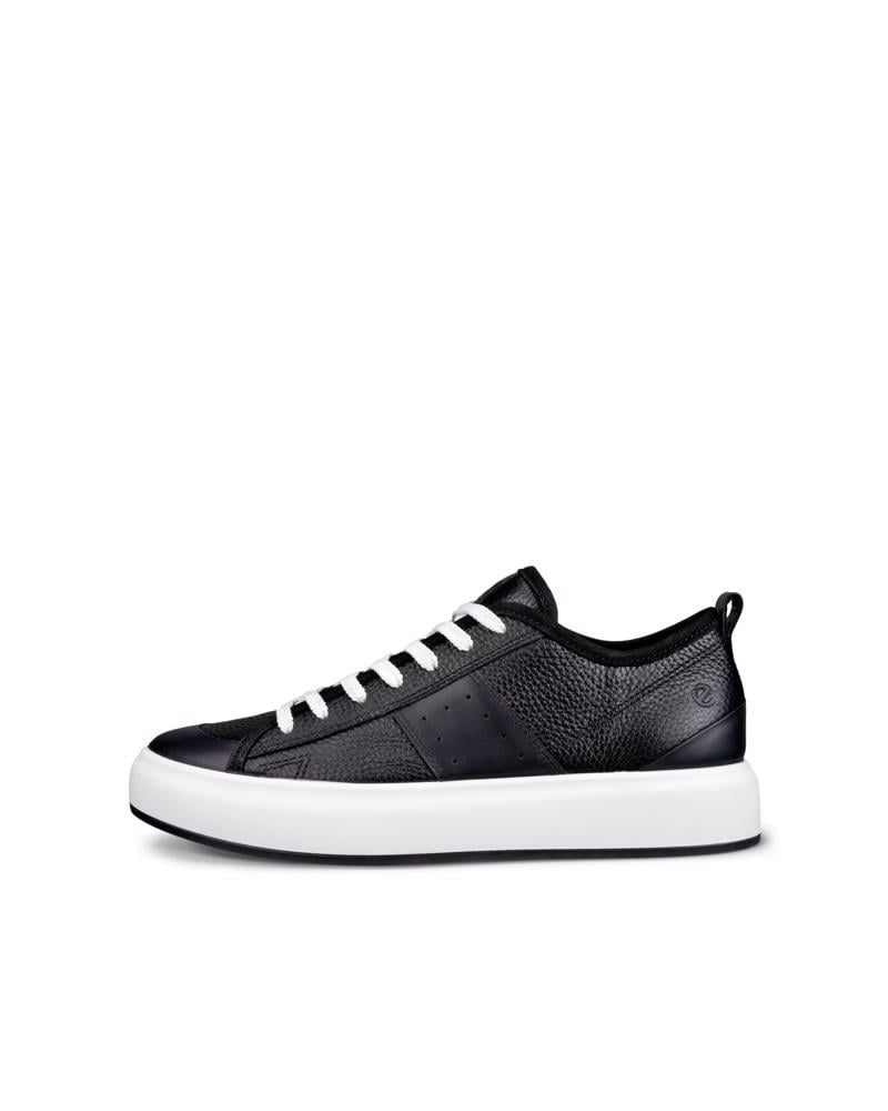 BLACK ECCO STREET ACE W SNEAKER LEA