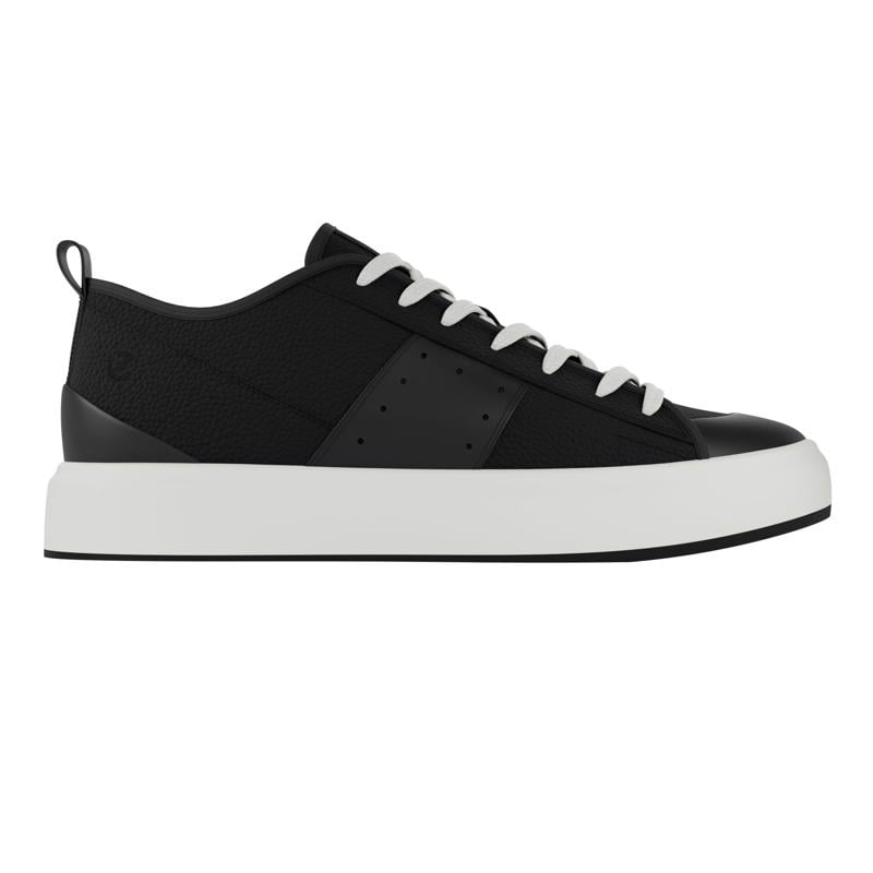 BLACK ECCO STREET ACE W SNEAKER LEA