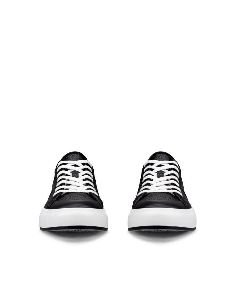 BLACK ECCO STREET ACE W SNEAKER LEA