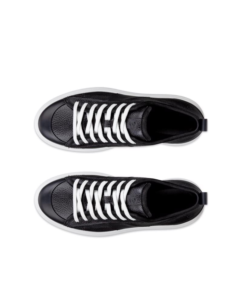 BLACK ECCO STREET ACE W SNEAKER LEA