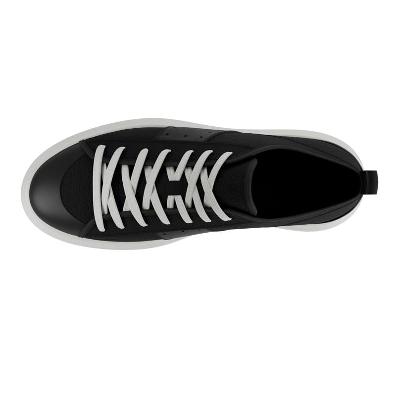 BLACK ECCO STREET ACE W SNEAKER LEA