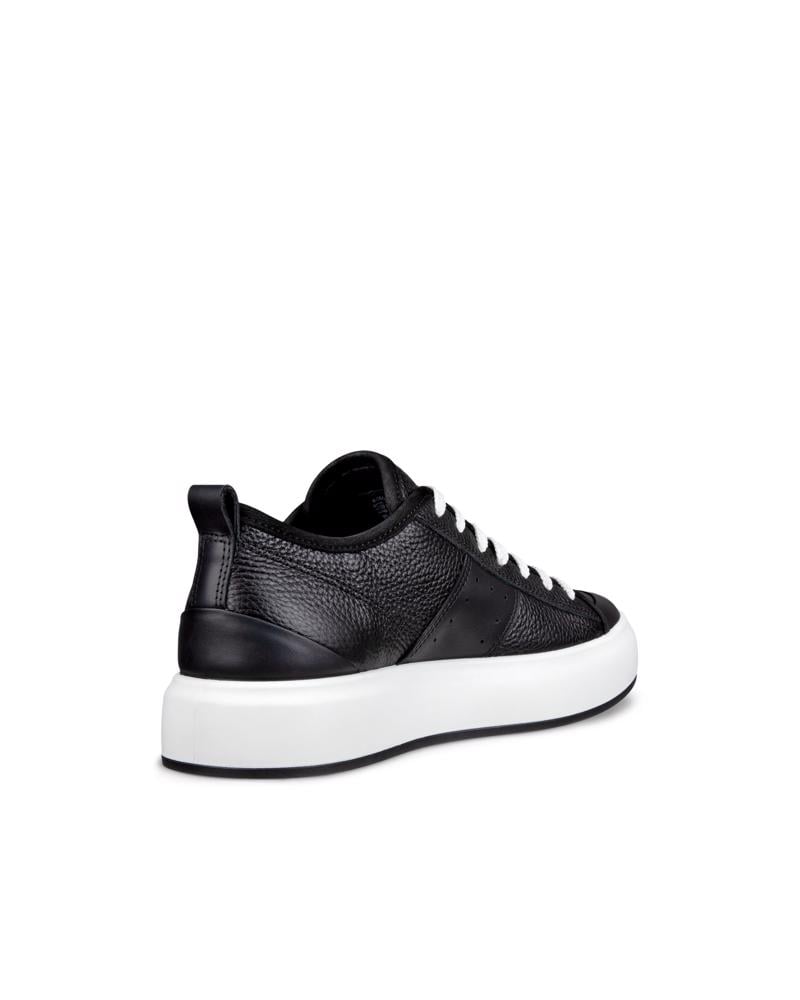 BLACK ECCO STREET ACE W SNEAKER LEA