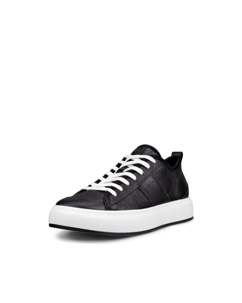 BLACK ECCO STREET ACE W SNEAKER LEA