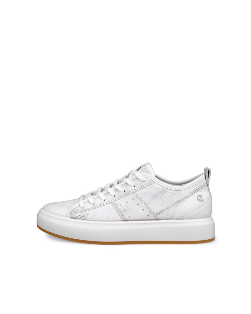 White ECCO STREET ACE W