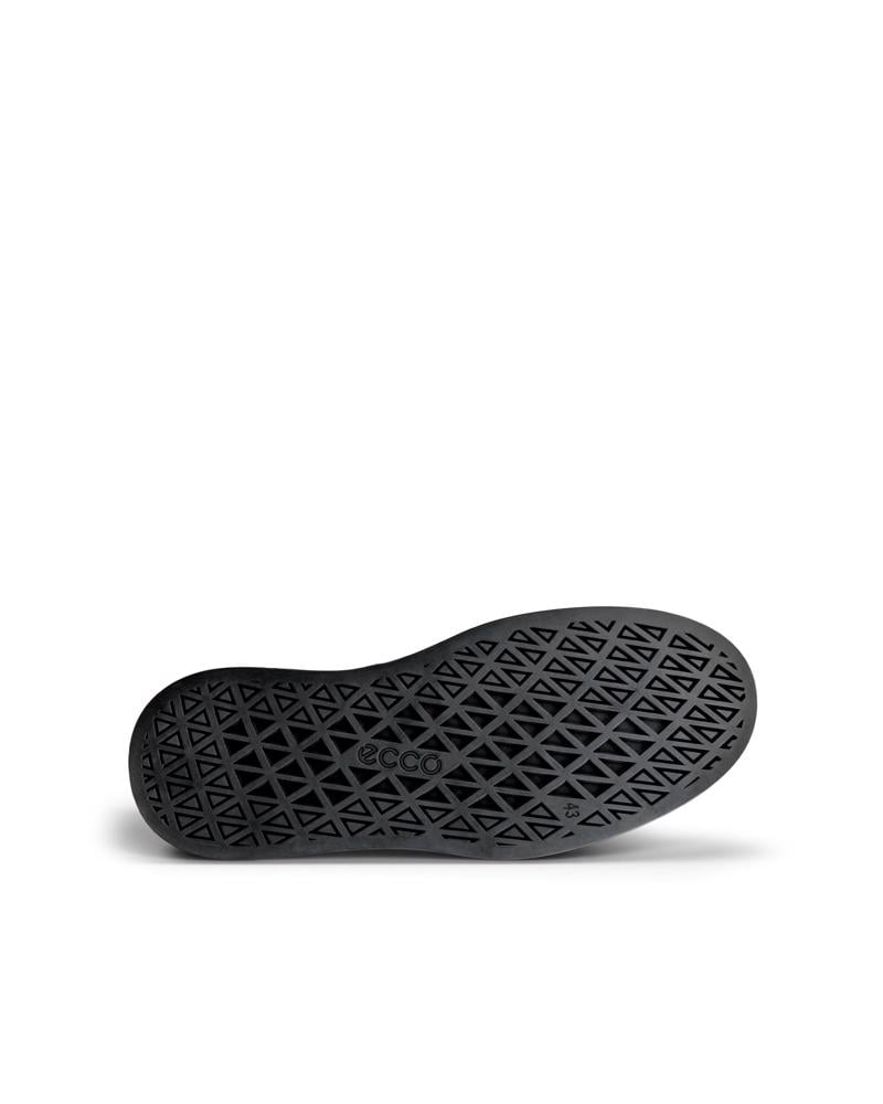 BLACK ECCO STREET ACE M SNEAKER LEA