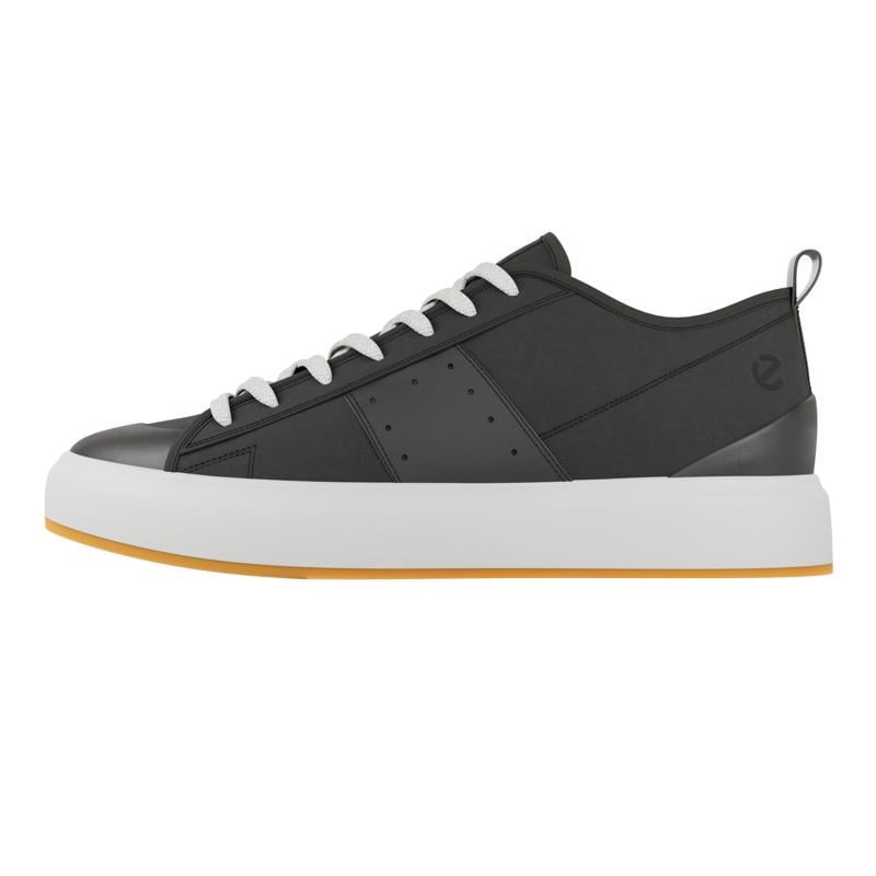 BLACK ECCO STREET ACE M LEA