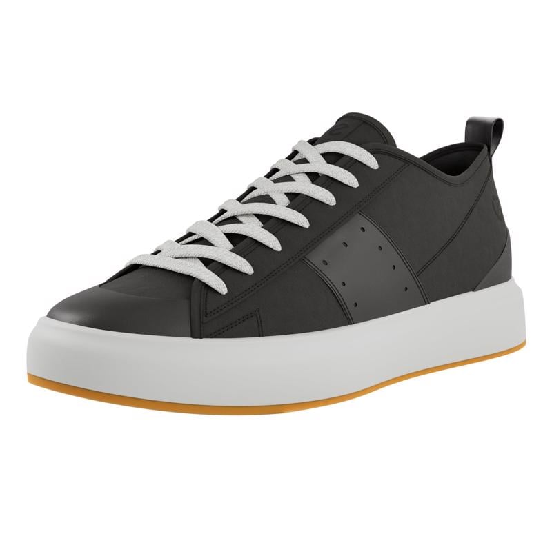 BLACK ECCO STREET ACE M LEA