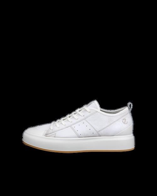 White ECCO STREET ACE M