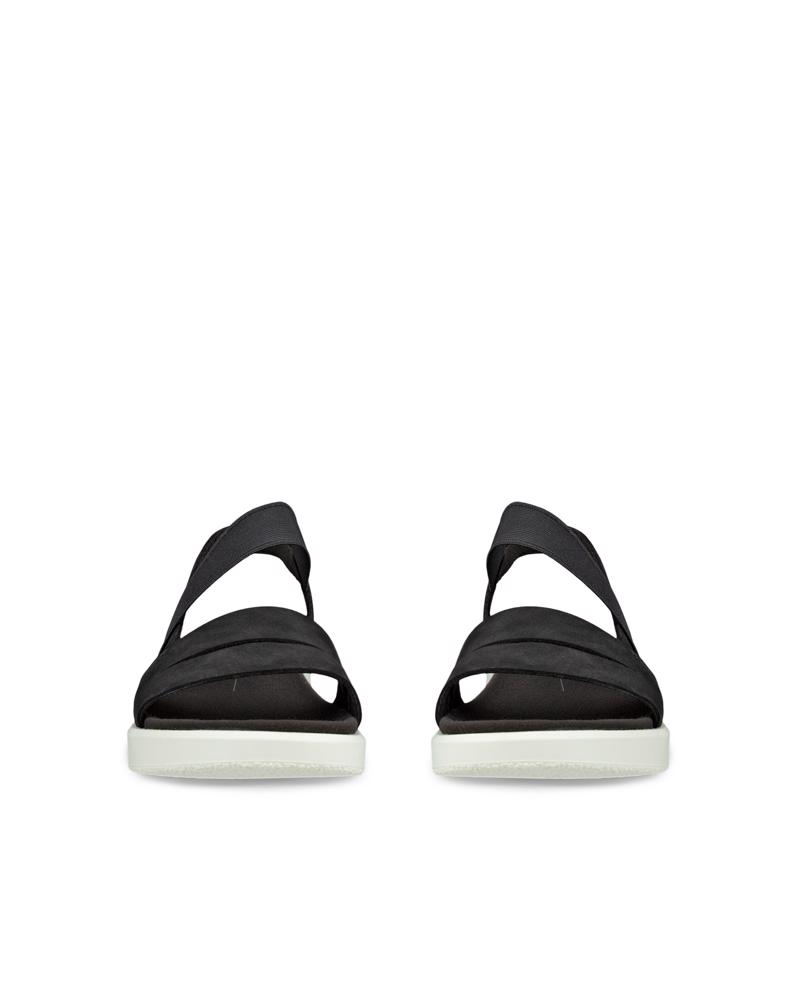 BLACK ECCO Yuma Flat Sandal