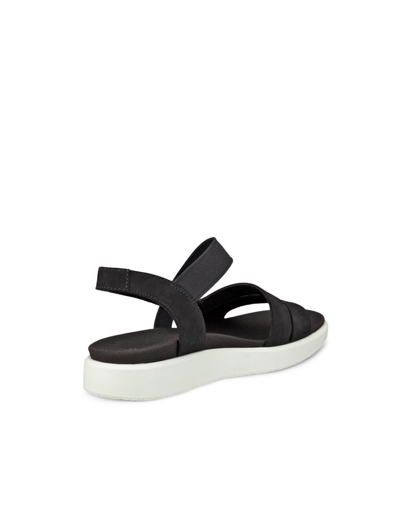 BLACK ECCO Yuma Flat Sandal