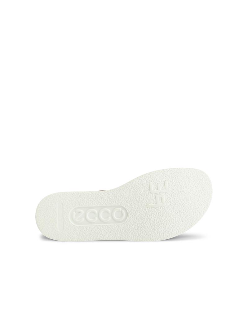 Beige ECCO Yuma Flat Sandal