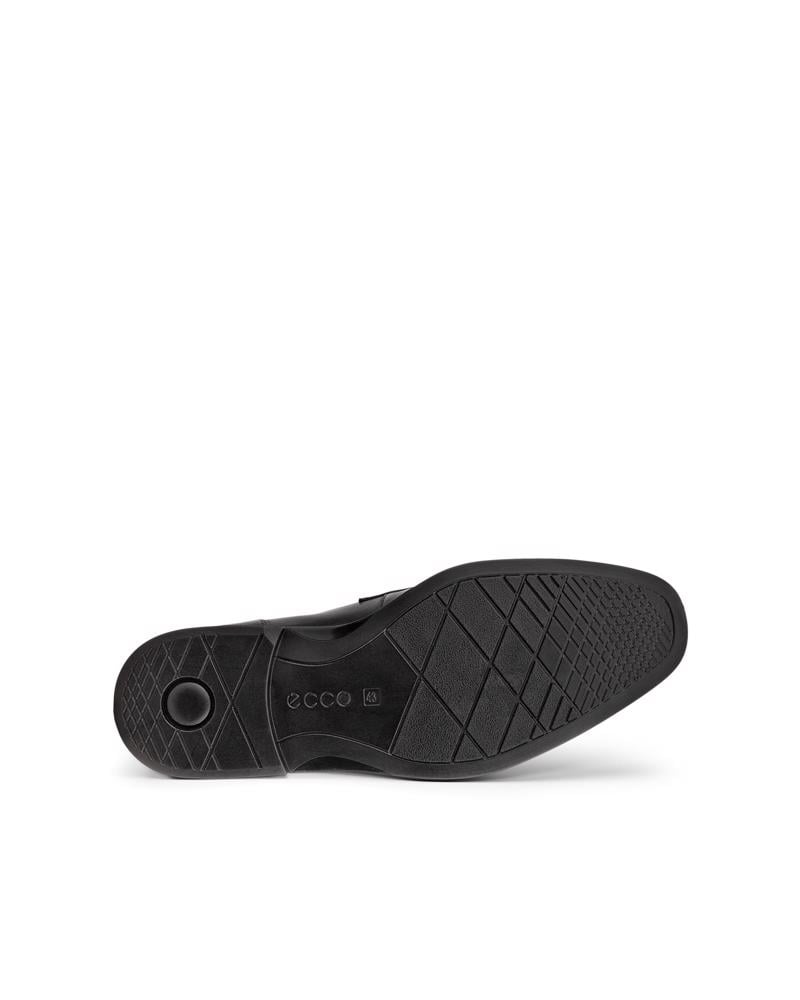 BLACK ECCO Queenstown Penny Loafer