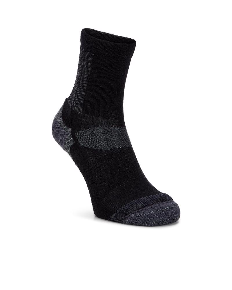BLACK ECCO Outdoor Crew Sock