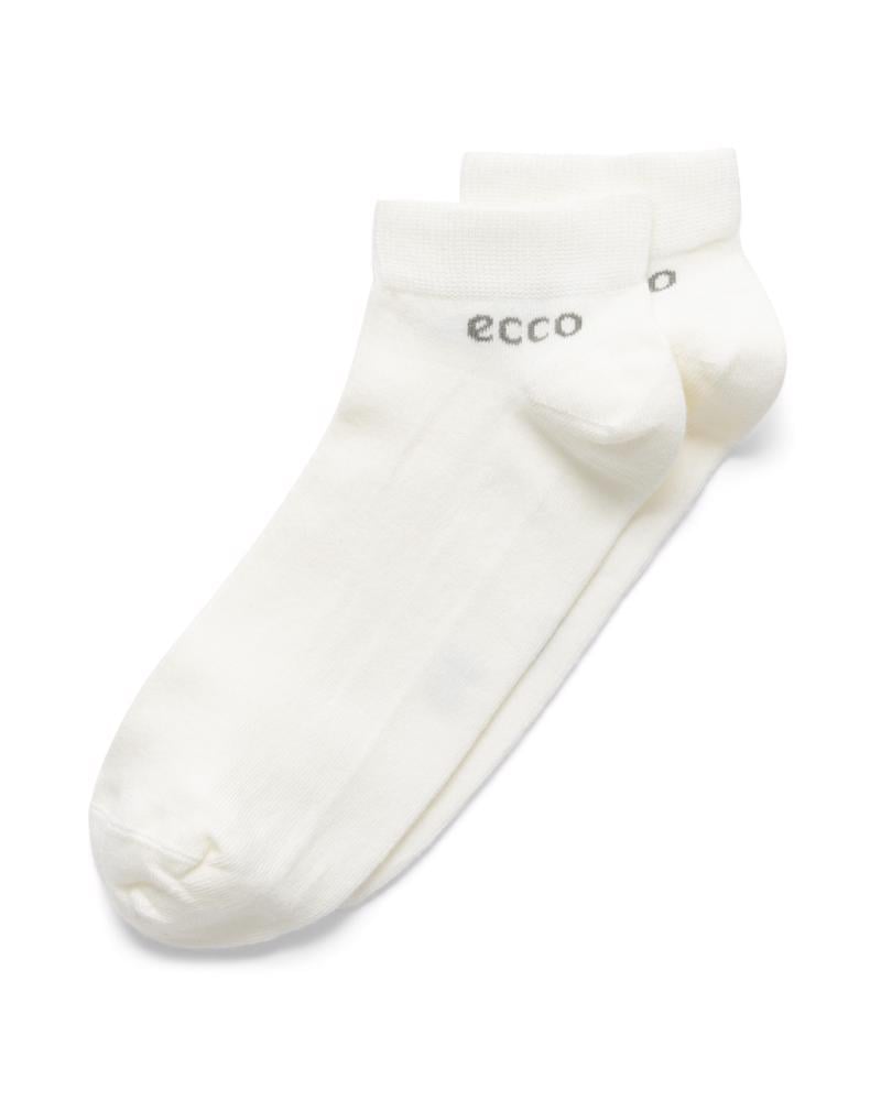 White ECCO Longlife Low Cut