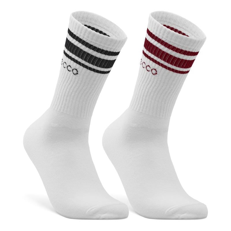 White ECCO Retro Mid Cut 2-Pack
