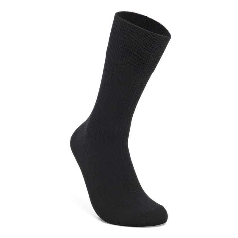 BLACK ECCO Classic Ribbed Mid Cut